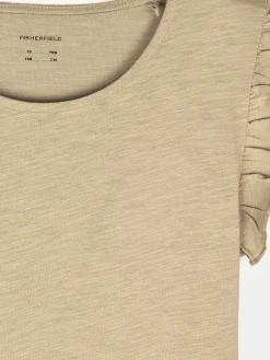 GATE Bawełniana koszulka z falbankami|Dzieci Dziewczynki·Koszulki I Topy