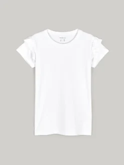 GATE Bawełniana koszulka z falbankami|Dzieci Dziewczynki·Koszulki I Topy