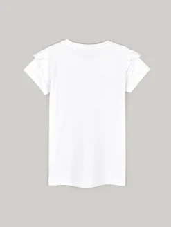 GATE Bawełniana koszulka z falbankami|Dzieci Dziewczynki·Koszulki I Topy