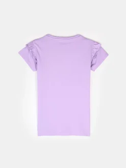 GATE Bawełniana koszulka z falbankami|Dzieci Dziewczynki·Koszulki I Topy