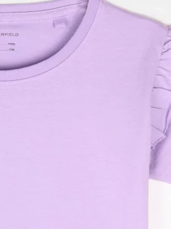 GATE Bawełniana koszulka z falbankami|Dzieci Dziewczynki·Koszulki I Topy