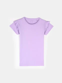 GATE Bawełniana koszulka z falbankami|Dzieci Dziewczynki·Koszulki I Topy