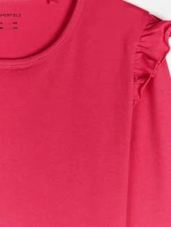 GATE Bawełniana koszulka z falbankami|Dzieci Dziewczynki·Koszulki I Topy