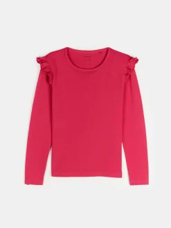 GATE Bawełniana koszulka z falbankami|Dzieci Dziewczynki·Koszulki I Topy