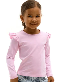 GATE Bawełniana koszulka z falbankami|Dzieci Dziewczynki·Koszulki I Topy