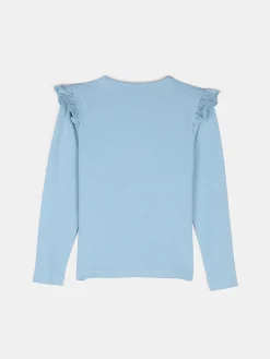 GATE Bawełniana koszulka z falbankami|Dzieci Dziewczynki·Koszulki I Topy