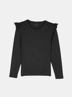 GATE Bawełniana koszulka z falbankami|Dzieci Dziewczynki·Koszulki I Topy