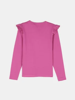 GATE Bawełniana koszulka z falbankami|Dzieci Dziewczynki·Koszulki I Topy