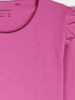 GATE Bawełniana koszulka z falbankami|Dzieci Dziewczynki·Koszulki I Topy