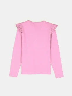 GATE Bawełniana koszulka z falbankami|Dzieci Dziewczynki·Koszulki I Topy