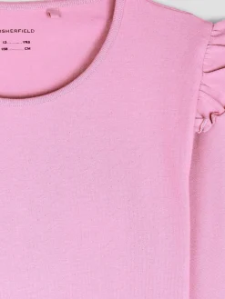 GATE Bawełniana koszulka z falbankami|Dzieci Dziewczynki·Koszulki I Topy