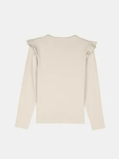 GATE Bawełniana koszulka z falbankami|Dzieci Dziewczynki·Koszulki I Topy