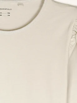 GATE Bawełniana koszulka z falbankami|Dzieci Dziewczynki·Koszulki I Topy