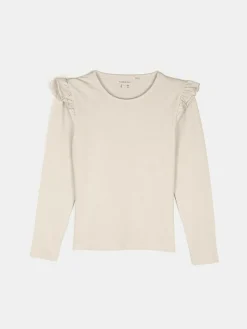 GATE Bawełniana koszulka z falbankami|Dzieci Dziewczynki·Koszulki I Topy