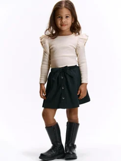 GATE Bawełniana koszulka z falbankami|Dzieci Dziewczynki·Koszulki I Topy