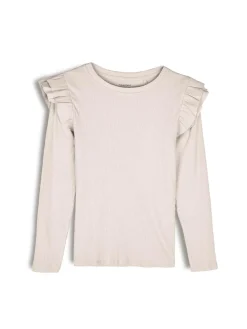 GATE Bawełniana koszulka z falbankami|Dzieci Dziewczynki·Koszulki I Topy