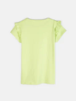 GATE Bawełniana koszulka z falbankami|Dzieci Dziewczynki·Koszulki I Topy