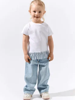 GATE Bawełniana koszulka z frędzlami|Dzieci Dziewczynki·Koszulki I Topy