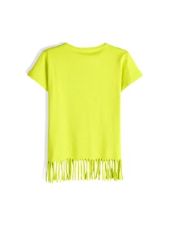 GATE Bawełniana koszulka z frędzlami|Dzieci Dziewczynki·Koszulki I Topy
