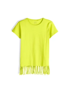 GATE Bawełniana koszulka z frędzlami|Dzieci Dziewczynki·Koszulki I Topy