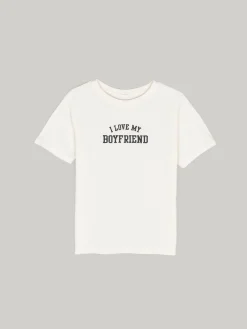 GATE Bawełniana koszulka z haftem| Koszulki I Topy·Koszulki|Koszulki I Topy·Koszulki Z Nadrukiem