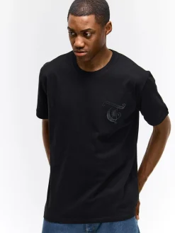 GATE Bawełniana koszulka z haftem| Koszulki·Koszulki ☀️|Koszulki·Basic Koszulki I Podkoszulki