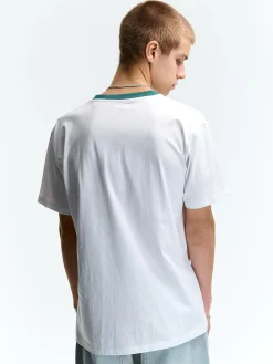 GATE Bawełniana koszulka z haftem| Koszulki·Koszulki ☀️|Koszulki·Koszulki Z Nadrukiem