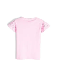 GATE Bawełniana koszulka z koronką|Dzieci Dziewczynki·Koszulki I Topy