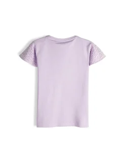 GATE Bawełniana koszulka z koronką|Dzieci Dziewczynki·Koszulki I Topy