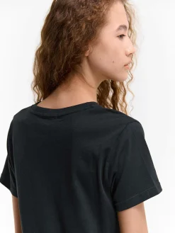 GATE Bawełniana koszulka z kryształkami| Koszulki I Topy·Koszulki