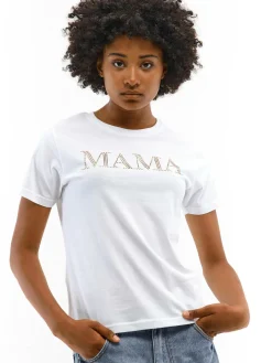 GATE Bawełniana koszulka z kryształkami| Koszulki I Topy·Koszulki Z Nadrukiem|Koszulki I Topy·Koszulki