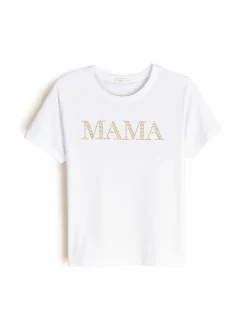 GATE Bawełniana koszulka z kryształkami| Koszulki I Topy·Koszulki Z Nadrukiem|Koszulki I Topy·Koszulki