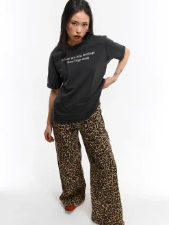 GATE Bawełniana koszulka z nadrukiem| Koszulki I Topy·Koszulki|Koszulki I Topy·Koszulki Z Nadrukiem