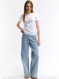 GATE Bawełniana koszulka z nadrukiem| Koszulki I Topy·Koszulki|Koszulki I Topy·Koszulki Z Nadrukiem