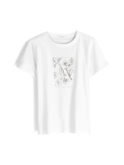 GATE Bawełniana koszulka z nadrukiem| Koszulki I Topy·Koszulki|Koszulki I Topy·Koszulki Z Nadrukiem