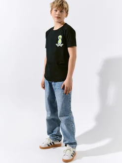 GATE Bawełniana koszulka z nadrukiem|Dzieci Chłopcy·Koszulki