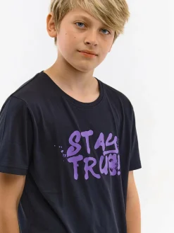 GATE Bawełniana koszulka z nadrukiem|Dzieci Chłopcy·Koszulki