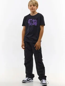 GATE Bawełniana koszulka z nadrukiem|Dzieci Chłopcy·Koszulki