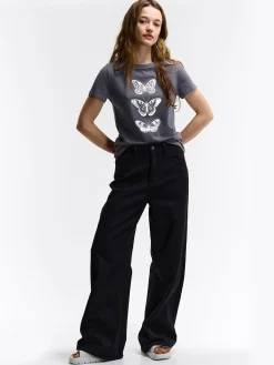 GATE Bawełniana koszulka z nadrukiem| Koszulki I Topy·Koszulki|Koszulki I Topy·Koszulki Z Nadrukiem