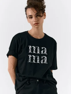 GATE Bawełniana koszulka z nadrukiem| Koszulki I Topy·Koszulki|Koszulki I Topy·Koszulki Z Nadrukiem