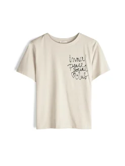 GATE Bawełniana koszulka z nadrukiem| Koszulki I Topy·Koszulki|Koszulki I Topy·Koszulki Z Nadrukiem