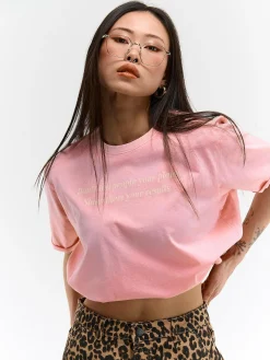 GATE Bawełniana koszulka z nadrukiem| Koszulki I Topy·Koszulki|Koszulki I Topy·Koszulki Z Nadrukiem