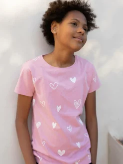 GATE Bawełniana koszulka z nadrukiem|Dzieci Dziewczynki·Ostatnie Sztuki Ubrania Dla Dziewczynek|Dziewczynki·Koszulki I Topy