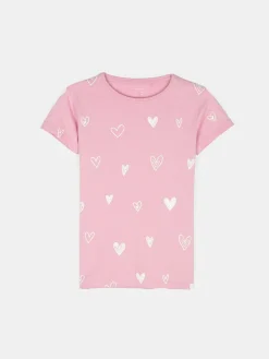 GATE Bawełniana koszulka z nadrukiem|Dzieci Dziewczynki·Ostatnie Sztuki Ubrania Dla Dziewczynek|Dziewczynki·Koszulki I Topy