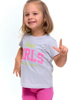 GATE Bawełniana koszulka z nadrukiem|Dzieci Dziewczynki·Ostatnie Sztuki Ubrania Dla Dziewczynek|Dziewczynki·Koszulki I Topy