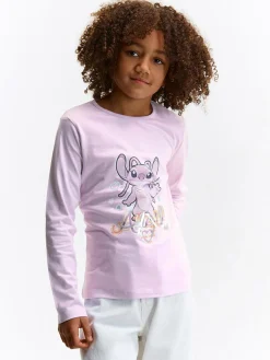 GATE Bawełniana koszulka z nadrukiem|Dzieci Dziewczynki·Ostatnie Sztuki Ubrania Dla Dziewczynek|Dziewczynki·Koszulki I Topy