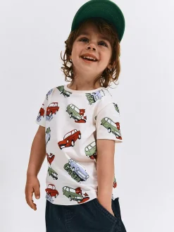 GATE Bawełniana koszulka z nadrukiem|Dzieci Chłopcy·Koszulki