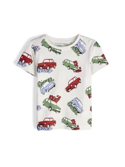 GATE Bawełniana koszulka z nadrukiem|Dzieci Chłopcy·Koszulki