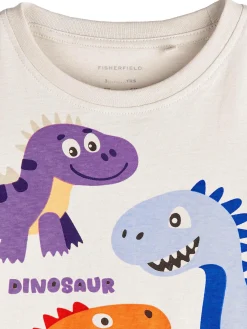 GATE Bawełniana koszulka z nadrukiem|Dzieci Chłopcy·Koszulki