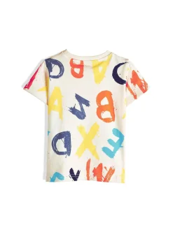 GATE Bawełniana koszulka z nadrukiem|Dzieci Chłopcy·Koszulki